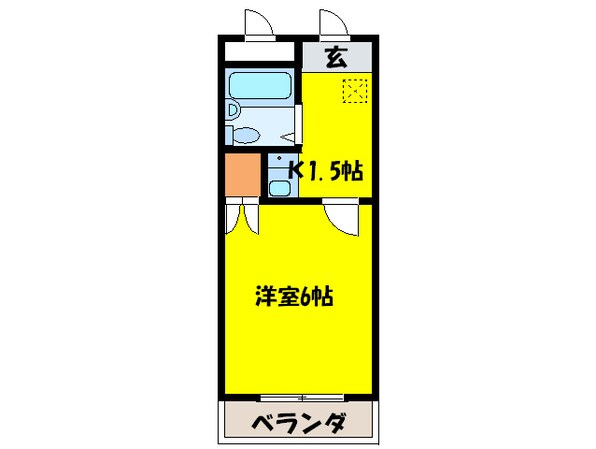 観音前ハイツの物件間取画像